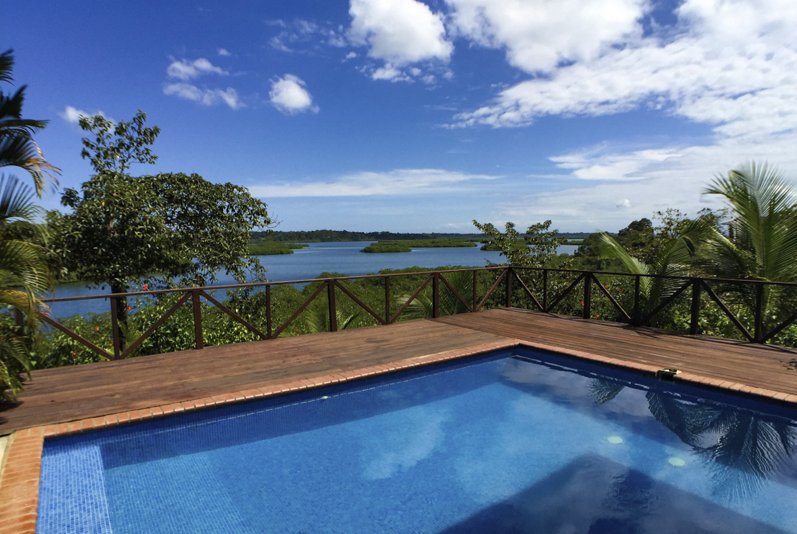 Pool deck and waterfront
